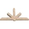 Ekena Millwork Kennewick Smooth Timber Gable Bracket, Douglas Fir, 72"W x 42"H x 5 1/2"D x 5 1/2"F, 14/12 Pitch GBW072X42X0606KEN00SDF - alternate 4